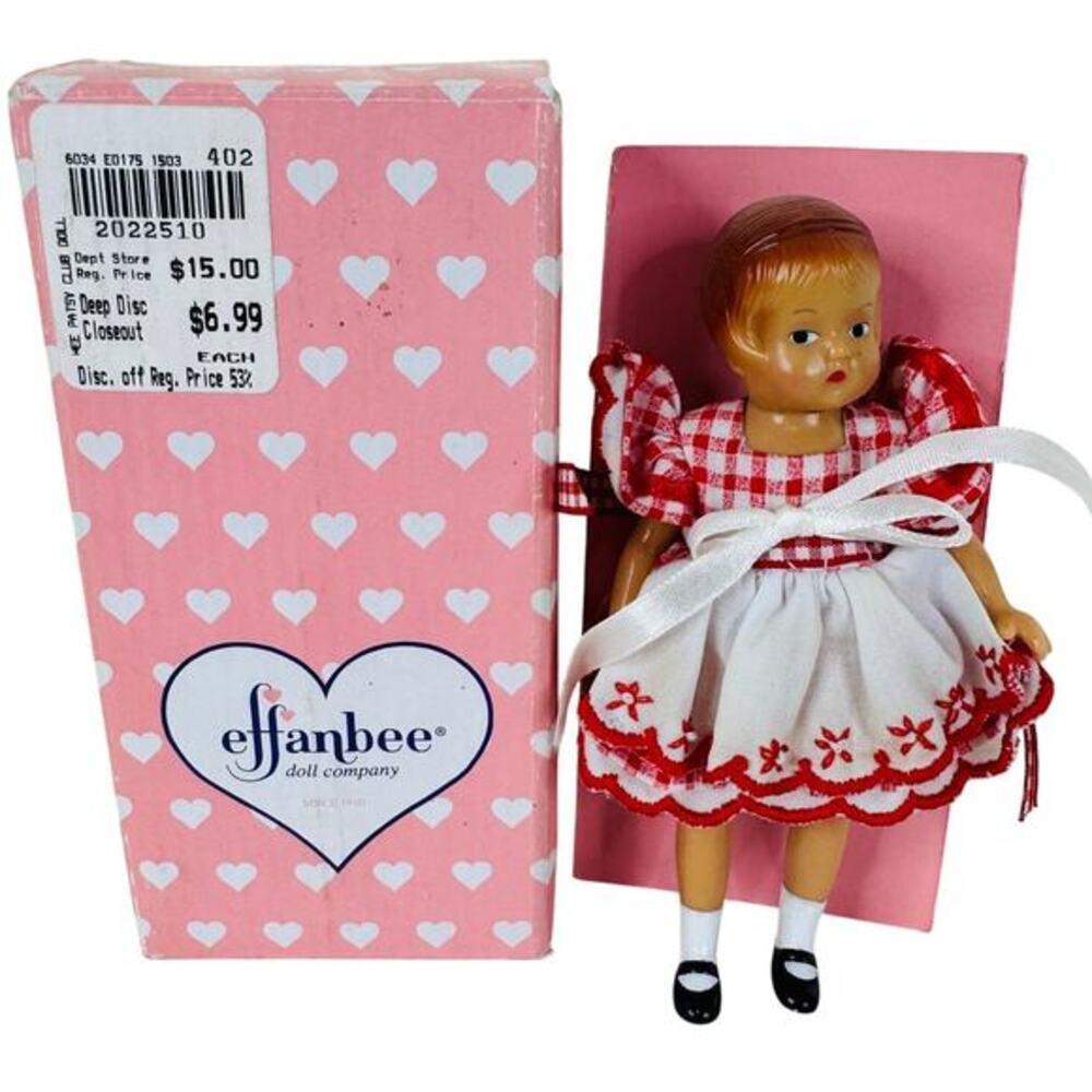 Effanbee Wee Patsy 5" Club Doll #V5849 New in Box